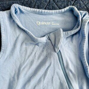 Quince toddler sleep sack size L, bamboo, colony blue, 0.5 tog, 18-36m